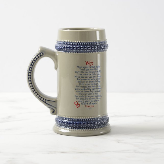 Caneca De Cerveja Amor da esposa (Esquerda)