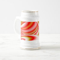 Amor e Abstrato 3D Rainbowart Dourado