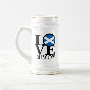 Caneca De Cerveja AMOR Glasgow Escócia