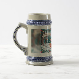Caneca De Cerveja Animais Pacíficos da Floresta