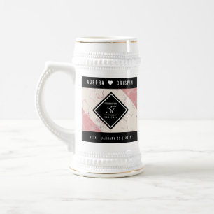 Caneca De Cerveja Aniversário de Casamento de Alabastro