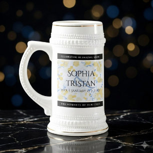 Caneca De Cerveja Aniversário de Casamento de Porcelana 18