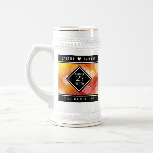 Caneca De Cerveja Aniversário de Casamento Imperial Topaz (Esquerda)