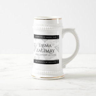 Caneca De Cerveja Aniversário de Diamante de 60 ou 75 anos de Casame