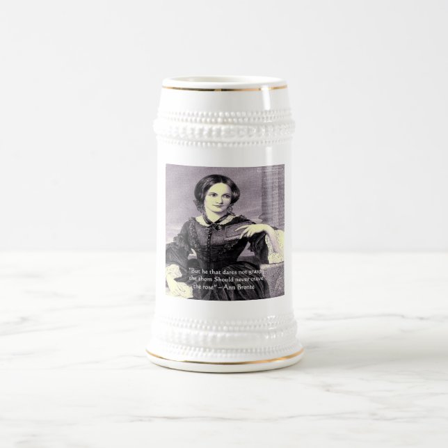 Caneca De Cerveja Ann Bronte "Rose Thorn" Presentes de Citações de S (Centro)