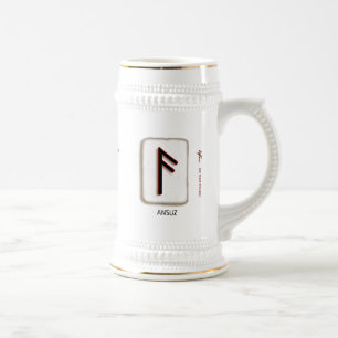 Caneca de cerveja Ansuz RuneStone