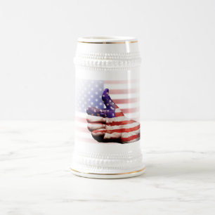 Caneca De Cerveja Aponta para os EUA!