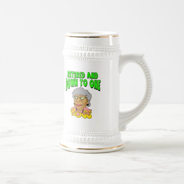 Caneca De Cerveja Aposentado a um chefe (2) (Direita)