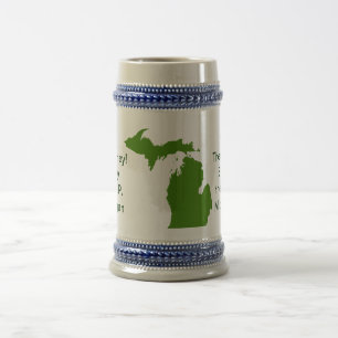 Caneca De Cerveja Aprecie o U.P. Michigan com a Dinamarca Yoopers