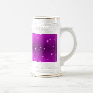 Caneca De Cerveja arco-íris rosa em óptica de couro Elefantenhaut