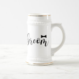 Caneca De Cerveja Arco Tie Groom-Wedding, Partido Solteiro