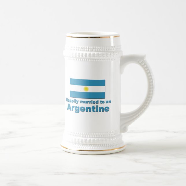 Caneca De Cerveja Argentina feliz casada (Direita)