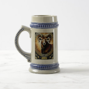Caneca De Cerveja Aries - Sinal de astrologia