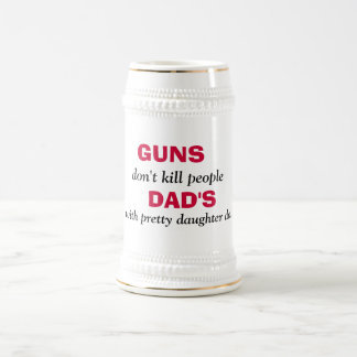 Caneca De Cerveja Armas, não matares, PAI, com dia bonito...