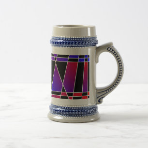 Caneca De Cerveja Art Deco 'Fraturado' por Kenneth Yoncich