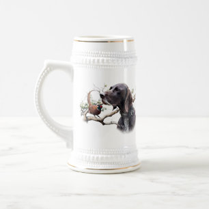 Caneca De Cerveja Arte de Caça GSP – Precisão, Paixão e Faisão