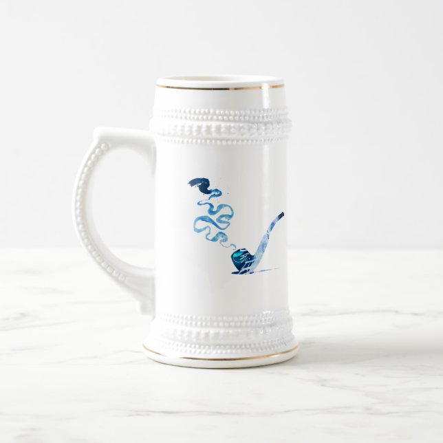 Caneca De Cerveja Arte de Fumar Cachimbo 2 (Esquerda)