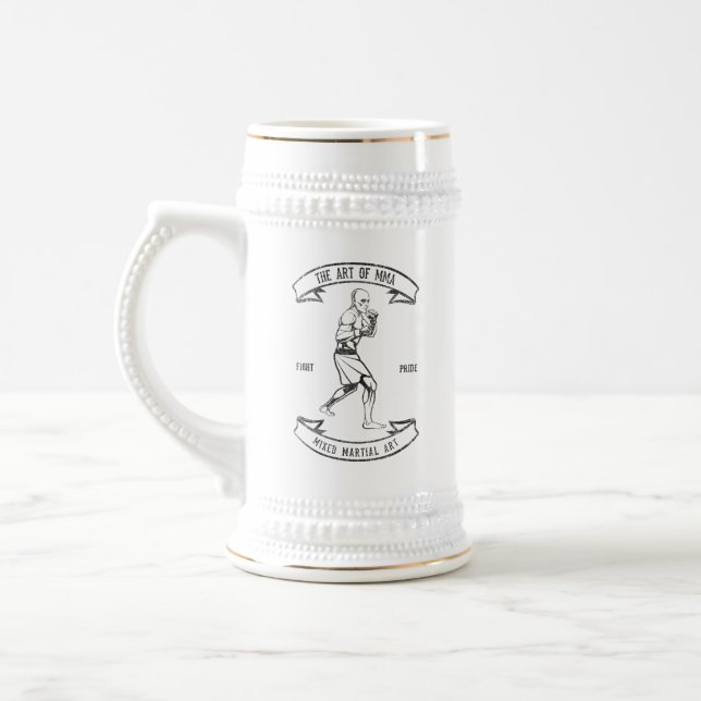 Caneca De Cerveja Arte De MMA Mista De Artes Marciais (Esquerda)