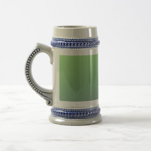 Caneca De Cerveja Arte de padrão de textura abstrata arco-íris verde