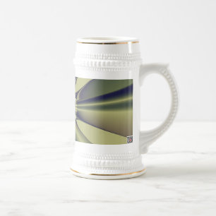 Caneca De Cerveja Arte Moderna Abstrata Geométrica Terrosa