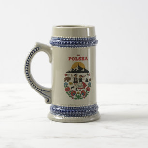 Caneca De Cerveja Arte Popular Montanhesa da Tatra Polonesa
