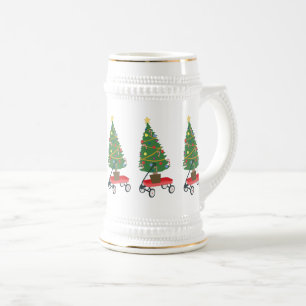 Caneca De Cerveja Árvore de Natal do Vagão