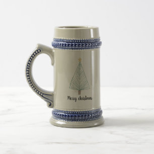 Caneca De Cerveja Árvore moderna de natal