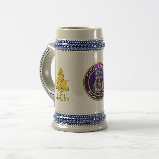 Caneca De Cerveja  Assuntos Civis do Exército   (Frente Esquerda)