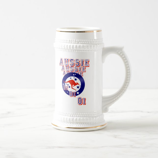 Caneca De Cerveja Aussie australiano australiano Oi Oi Oi (Direita)
