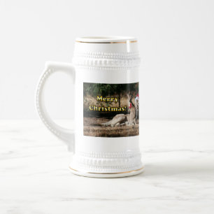 Caneca De Cerveja Aussie Style Christmas Kangaroos