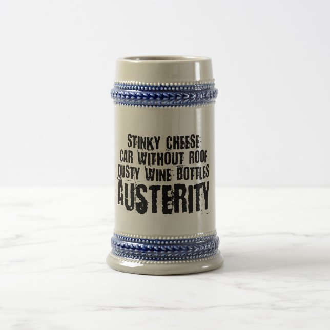Caneca De Cerveja Austeridade - Estilo de Vida Espartano (Centro)