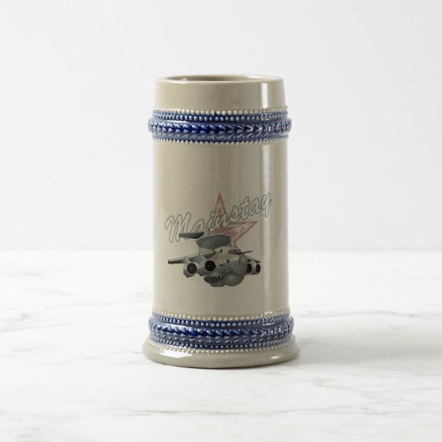 Caneca De Cerveja Avião militar de animação (Centro)