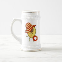 Avocado, garota de praia com chapéu de sol e anel