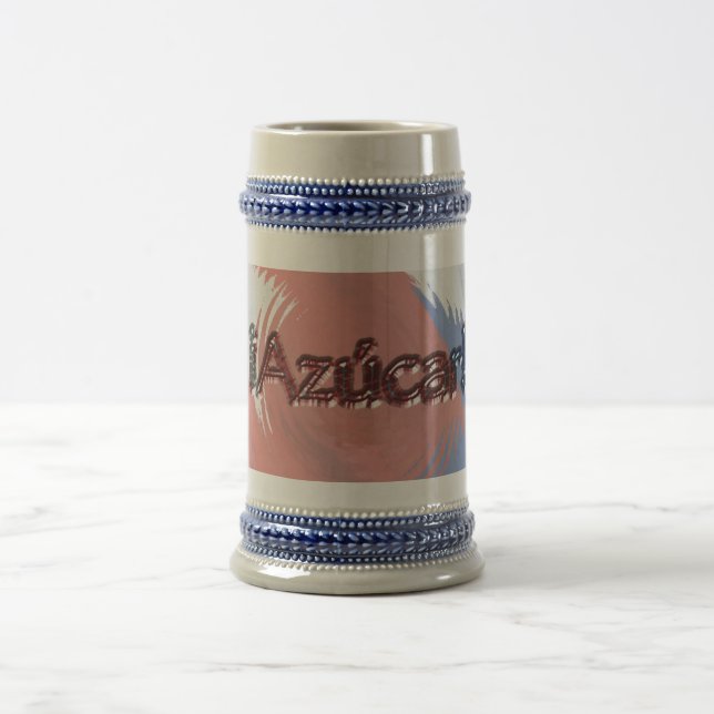 Caneca De Cerveja Azucar! Na bandeira cubana (Centro)