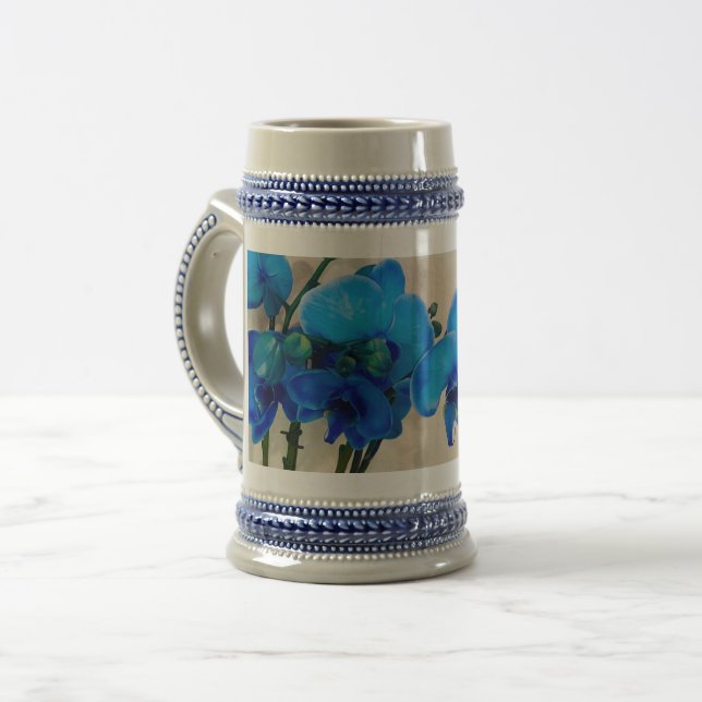 Caneca De Cerveja AZUL bonito (Frente Esquerda)