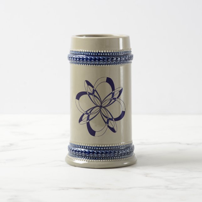 Caneca de cerveja azul-celeste (Centro)
