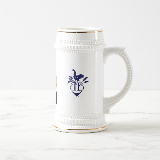 Caneca de cerveja azul da cerveja 18oz da galinha (Direita)