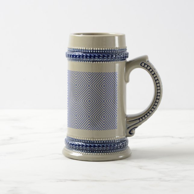 Caneca De Cerveja azul rombo (Direita)