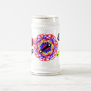 Caneca De Cerveja bandas de fogo de 4 de julho