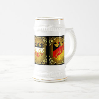 Caneca De Cerveja Bandeira alemã, império/águia negra dupla do imper