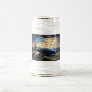 Caneca De Cerveja Bandeira Americana Celestial no Céu, Guerra Civil