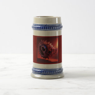 Caneca De Cerveja Bandeira Americana Infundida No Tubo Mandelbrot