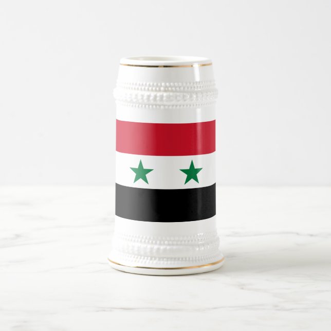 Caneca De Cerveja Bandeira antiga da Síria (Centro)