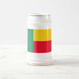 Caneca De Cerveja Bandeira Benim Patriótica