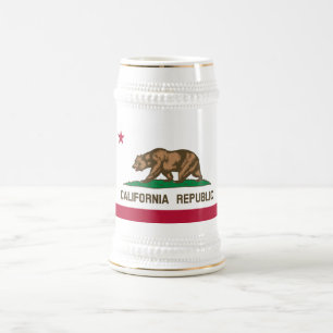 CANECA DE CERVEJA BANDEIRA CALIFORNIA