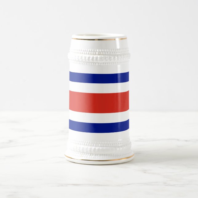 Caneca De Cerveja Bandeira Civil da Costa Rica (Centro)