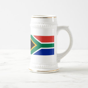 Caneca De Cerveja Bandeira da África do Sul