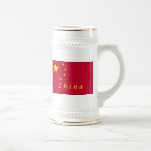 Caneca De Cerveja Bandeira da China