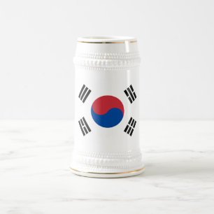 Caneca De Cerveja Bandeira da Coreia do Sul