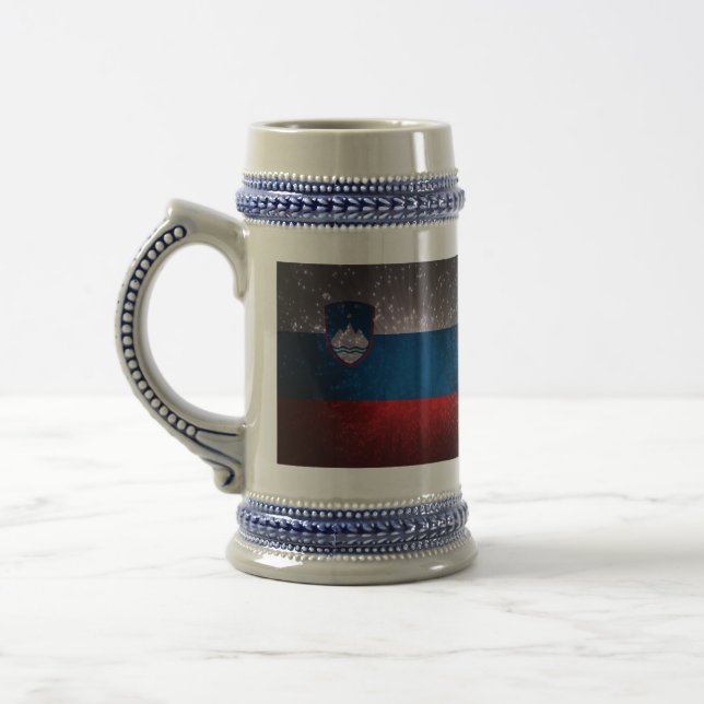 Caneca De Cerveja Bandeira da Eslovênia (Esquerda)